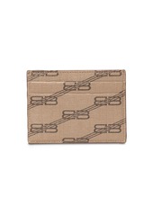 Balenciaga Logo Printed Faux Leather Card Holder