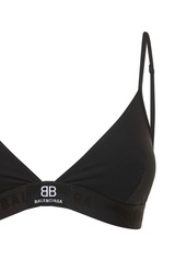 Balenciaga Logo Printed Stretch Tech Bikini