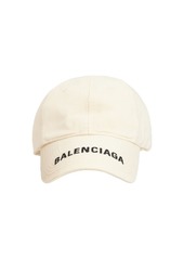 Balenciaga Logo Visor Cotton Baseball Cap