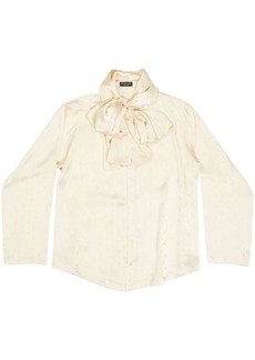 Balenciaga Letters hooded blouse