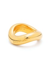 Balenciaga Loop engraved ring