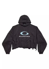 Balenciaga Loop Sports Icon Cropped Hoodie