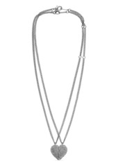 Balenciaga Lovelock rhinestone-embellished double necklace