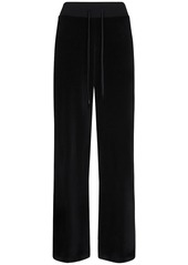 Balenciaga Low Rise Cotton Velvet Jersey Pants