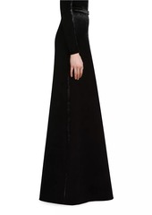 Balenciaga Maxi A-Line Skirt