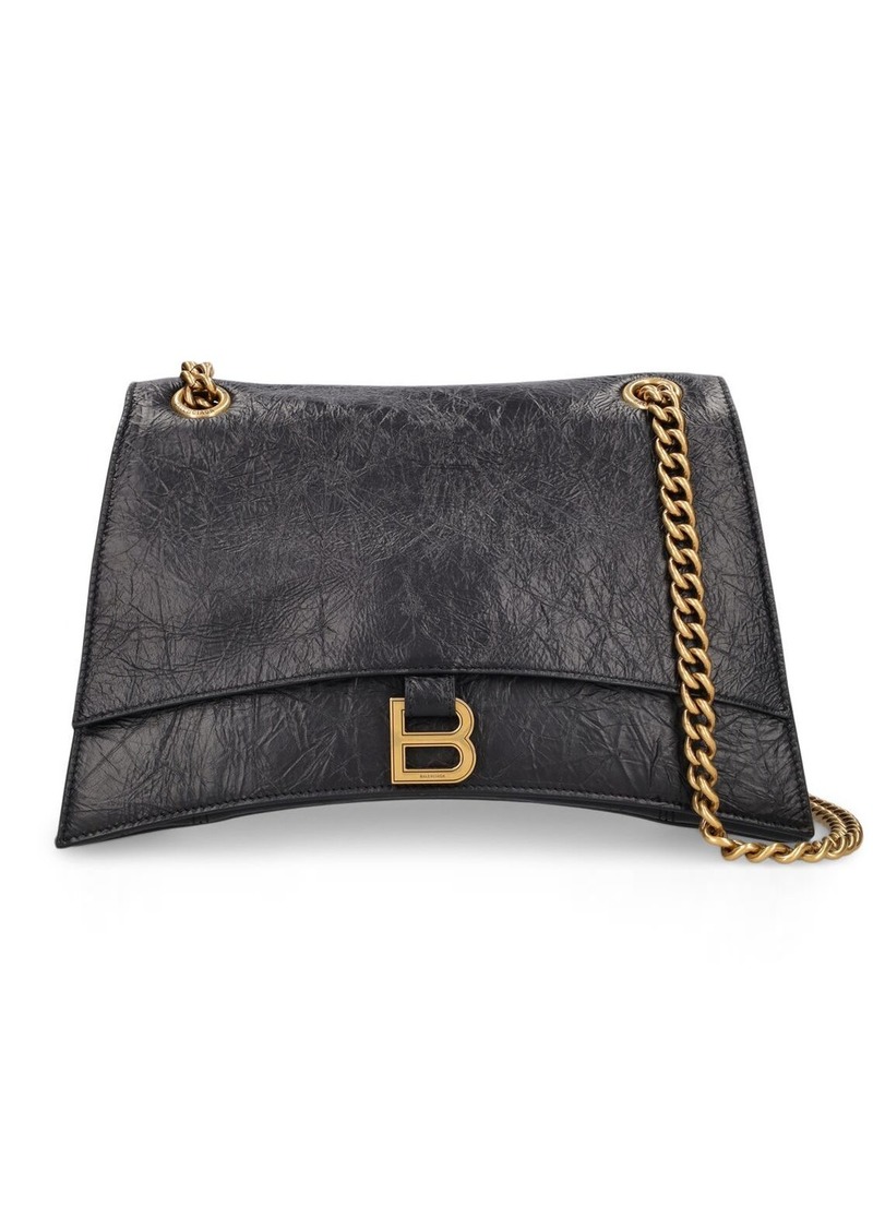 Balenciaga Medium Crush Leather Chain Bag