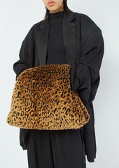 Balenciaga Medium Faux Fur Puffer Bag