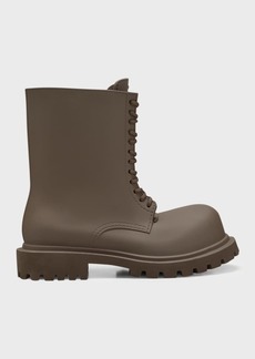 Balenciaga Men's Oversized Leather Army Boots