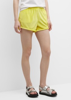 Balenciaga Men's Solid Velvet Shorts