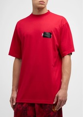 Balenciaga Men's Taped Campaign Logo T-Shirt