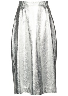 Balenciaga Metallic Leather Skirt
