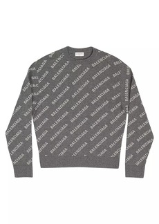 Balenciaga Mini Allover Logo Sweater