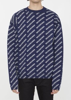 Balenciaga Mini Allover Logo sweater