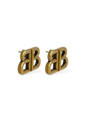 Balenciaga Monaco Brass Stud Earrings