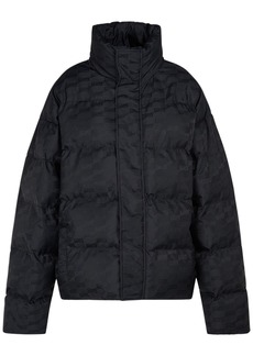 Balenciaga Monogram Jacquard Nylon Puffer Jacket