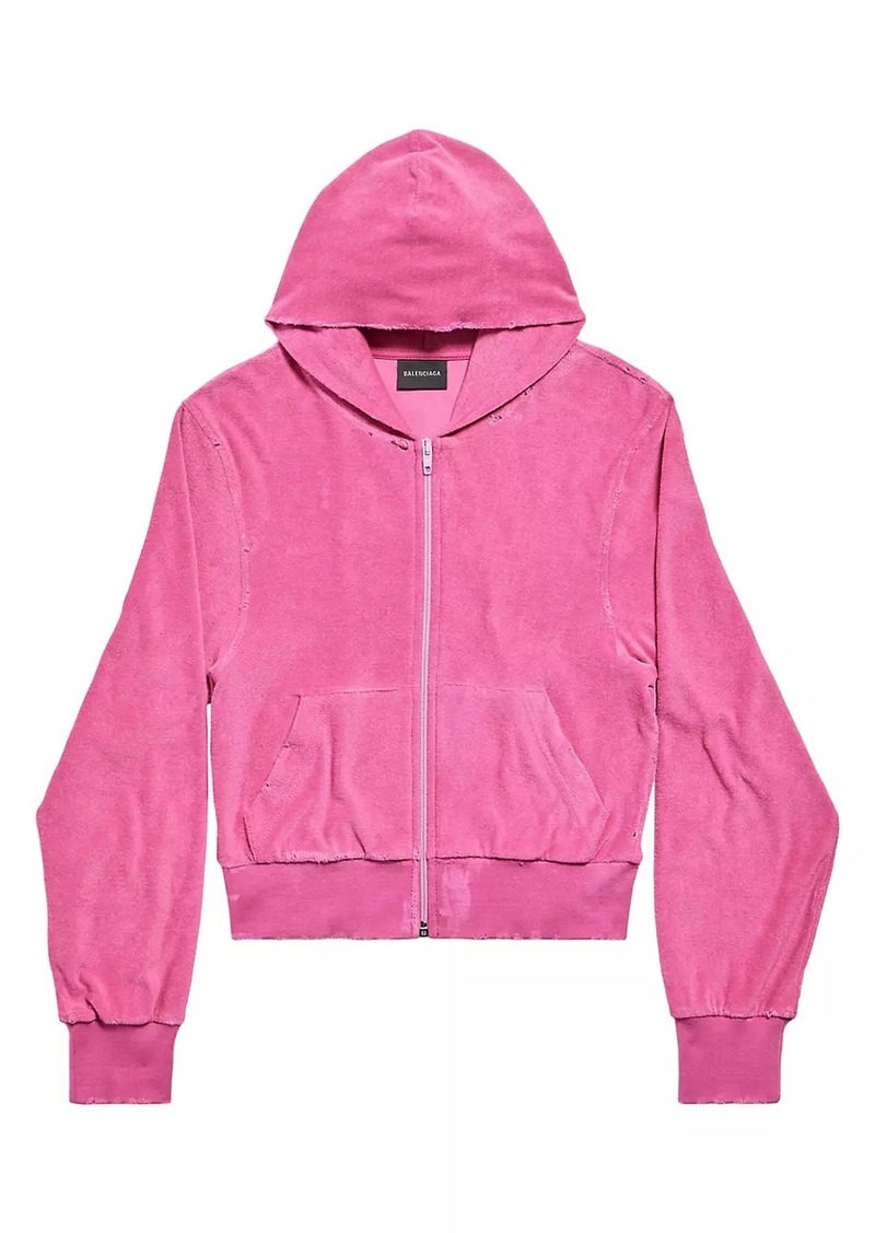 Balenciaga Motel Zip-Up Fitted Hoodie