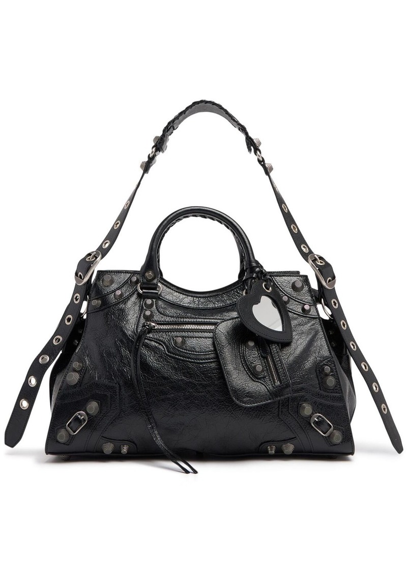 Balenciaga Neo Cagole City Leather Shoulder Bag