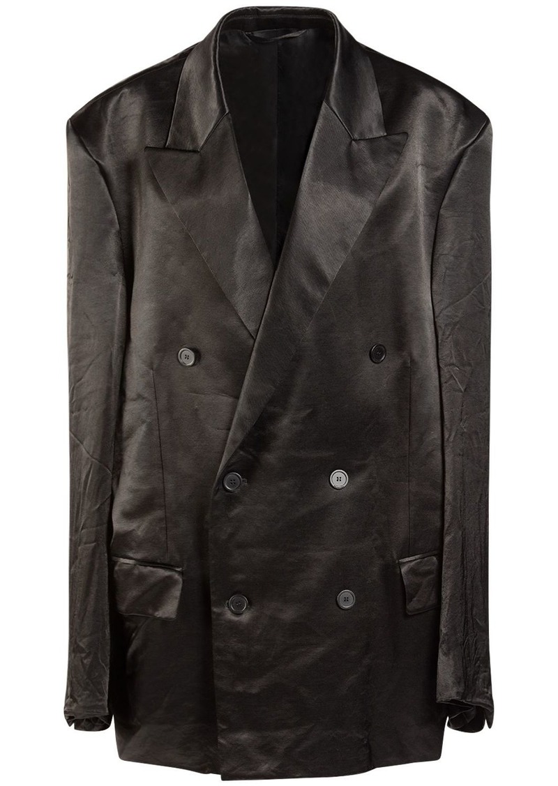Balenciaga New Steroid Viscose & Cupro Jacket
