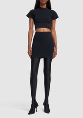 Balenciaga Nylon Blend Mini Skirt