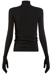 Balenciaga Nylon Blend Sweater W/ Gloves