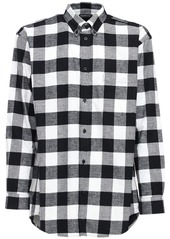 Balenciaga Over Check Cotton Flannel Shirt