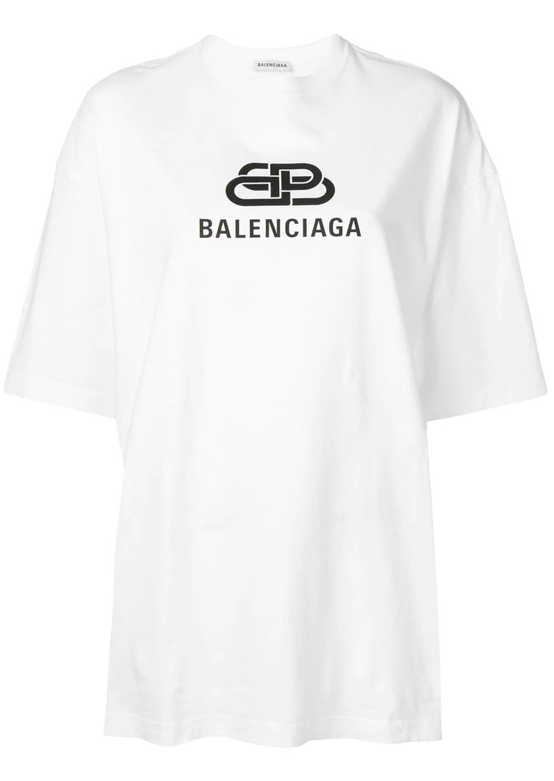 Balenciaga oversized BB logo T-shirt | Tops