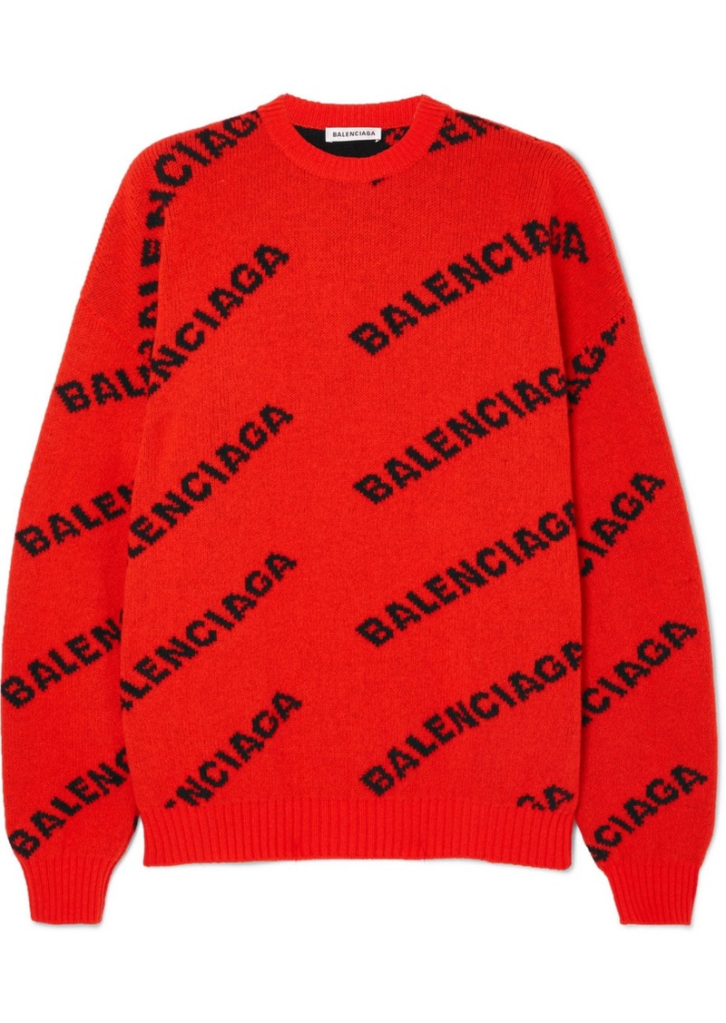 balenciaga sweatshirt red