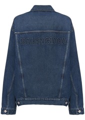 Balenciaga Oversized Logo Denim Jacket