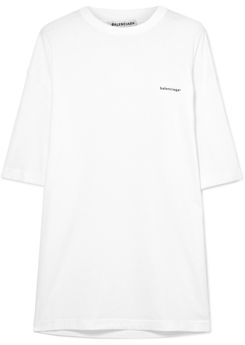 Oversized Printed Cotton-jersey T-shirt