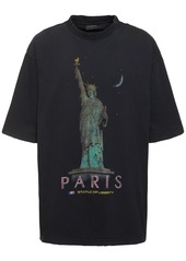 Balenciaga Paris Liberty Cotton T-shirt
