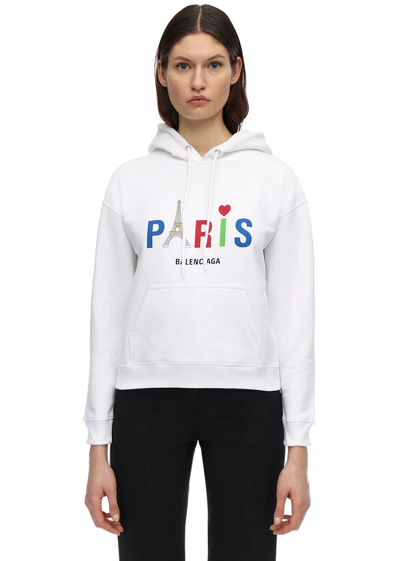 cotton jersey hoodie