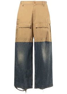 Balenciaga Patched Cotton Cargo Pants