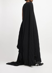 Balenciaga Pleated Asymmetric Dress