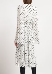 Balenciaga Pleated Crepe Dress