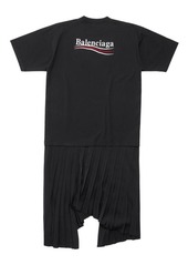 Balenciaga Political Campaign pleated T-shirt dress