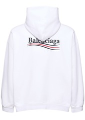 Balenciaga Political Logo Cotton Sweatshirt Hoodie