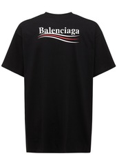 Balenciaga Political Logo Crewneck T-shirt