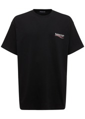 Balenciaga Political Logo Crewneck T-shirt