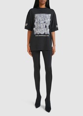 Balenciaga Printed Cotton Boxy T-shirt