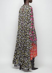 Balenciaga Printed Satin Long Dress