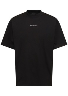Balenciaga Reflective Logo Cotton T-shirt