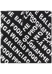 Balenciaga repeated logo scarf