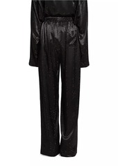 Balenciaga Rhinestone Pyjama Pants