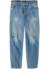 Balenciaga ripped tapered jeans