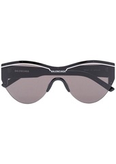 Balenciaga mirror lenses cat-eye frame sunglasses
