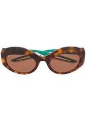 Balenciaga Hybrid oval-frame sunglasses