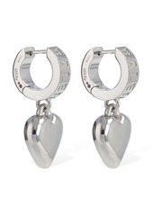Balenciaga Sharp Heart Recycled Silver Earrings