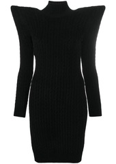 Balenciaga shoulder-pad detail dress