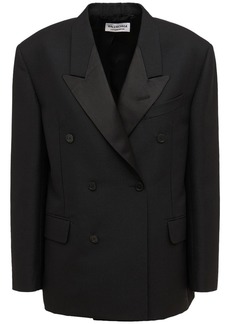Balenciaga Shrunk Tuxedo Wool Blazer