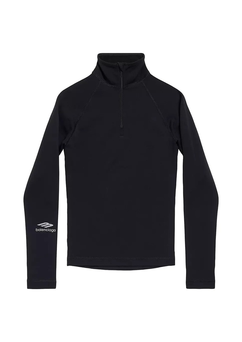 Balenciaga Skiwear - 3B Sports Icon Half Zip Fitted Top